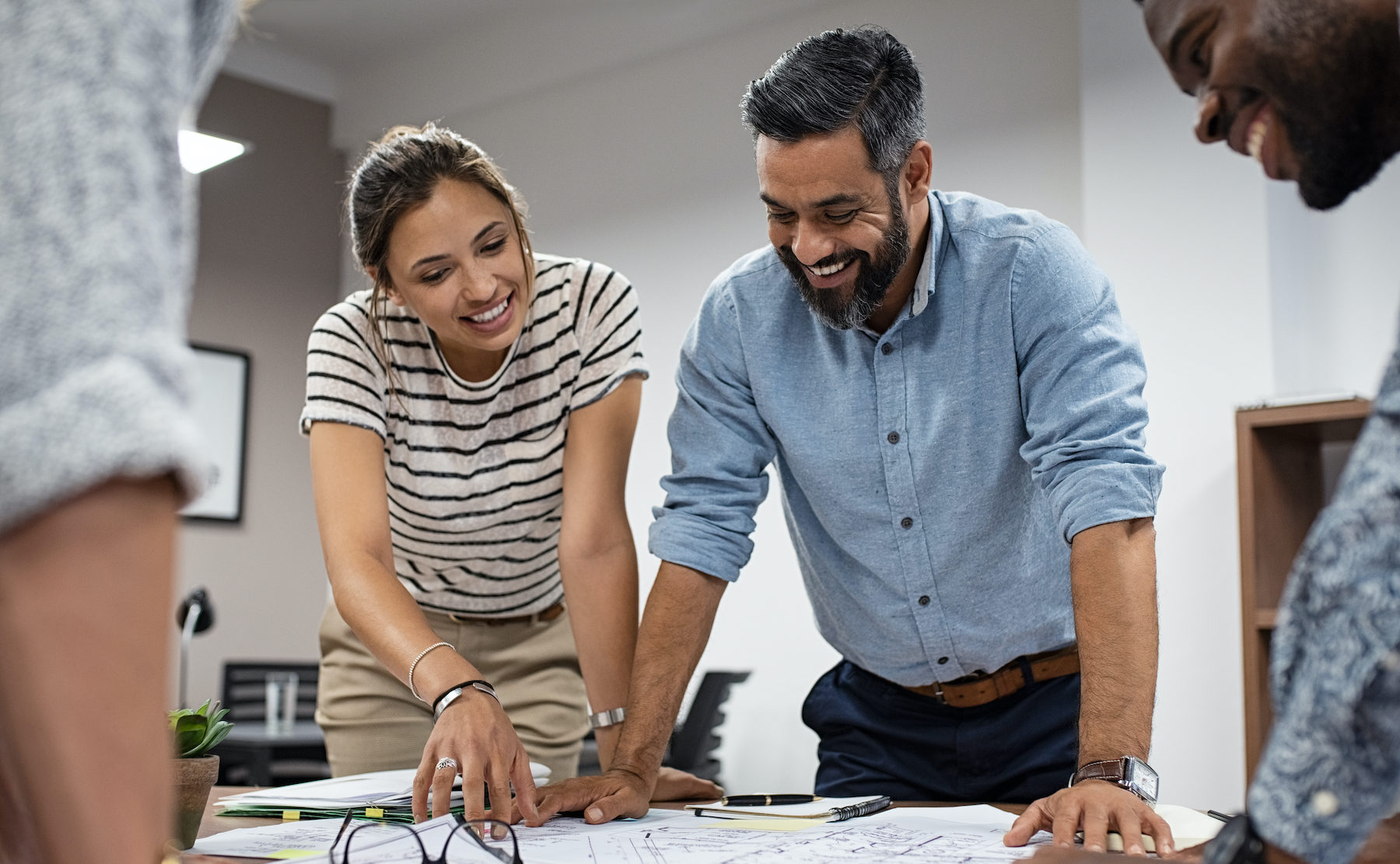 Group of architects working together