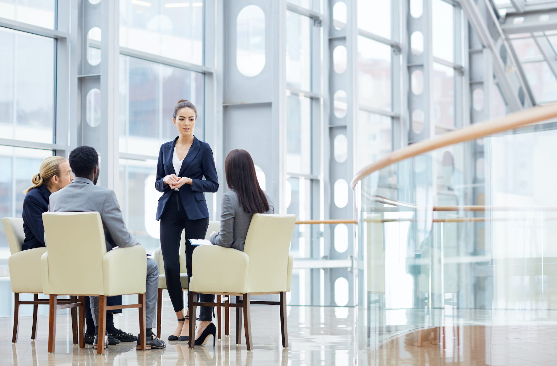 Business Meeting in Glass Hall